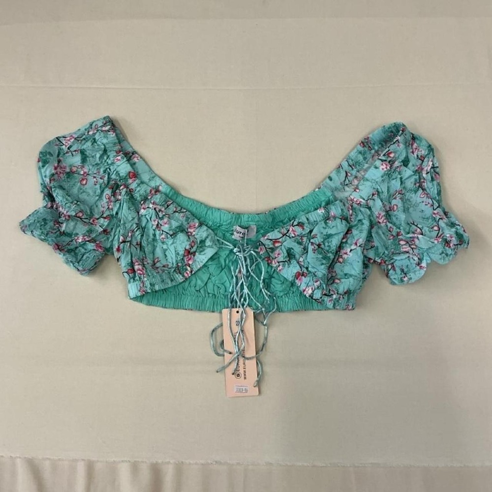 Europa floral crop top